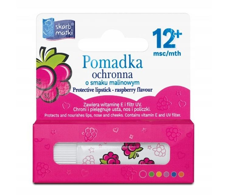 Skarb Matki, Fun, pomadka ochronna o smaku gumy balonowej dla dzieci, 6,5 g