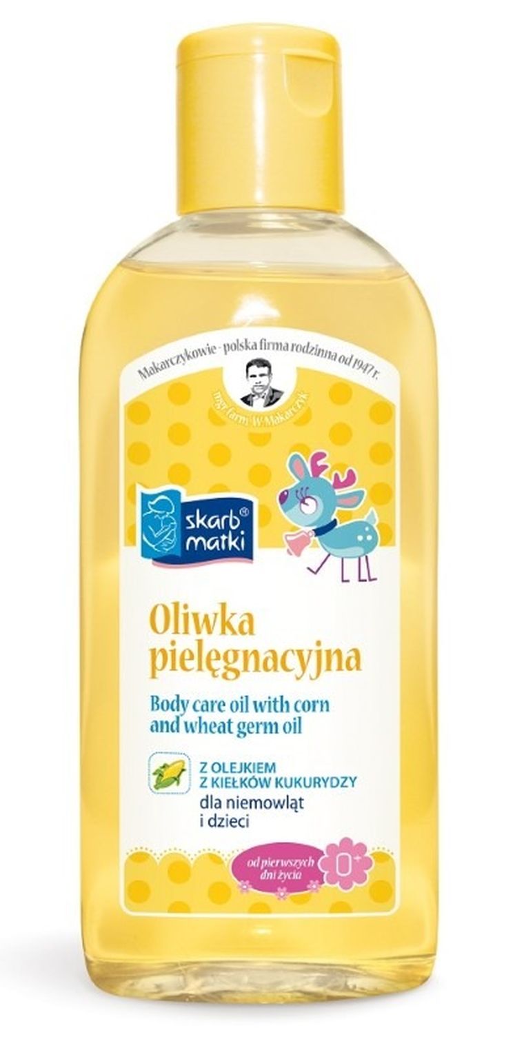 Skarb Matki, oliwka pielęgnacyjna z olejkiem z kiełków kukurydzy dla niemowląt i dzieci, 200 ml