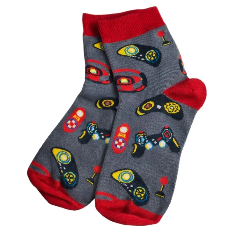 Skarpetki chłopięce, grafitowe, Milusie