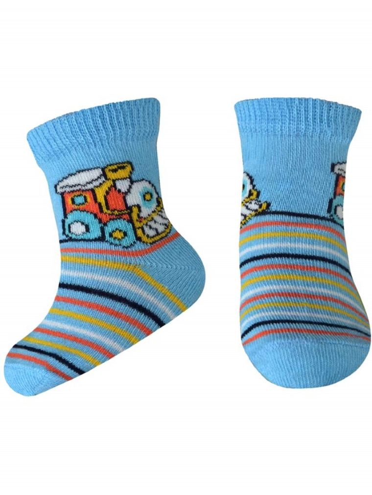 Skarpetki chłopięce, niebieskie, Milusie