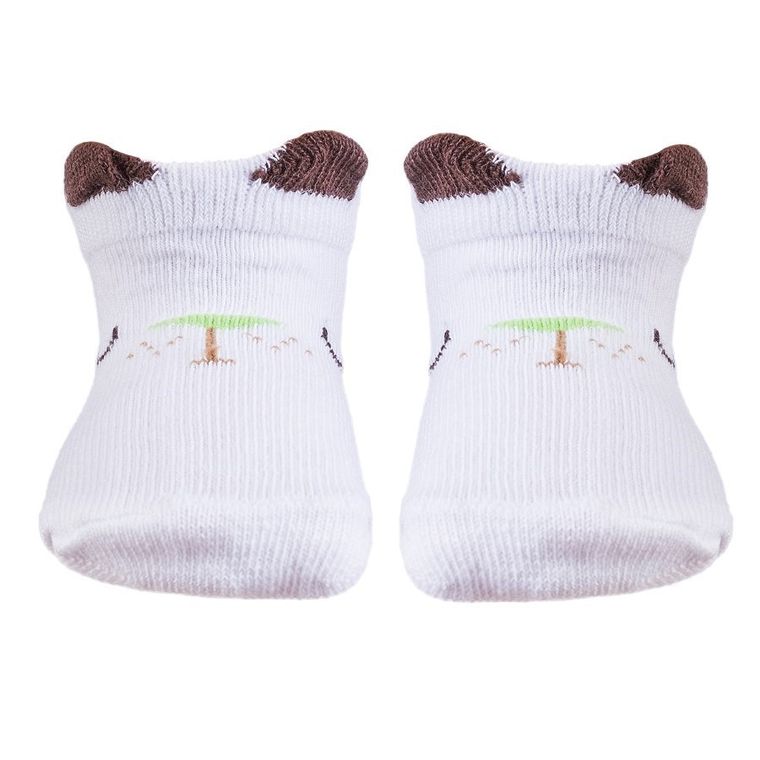 Skarpetki chłopięce stopki, białe, Be Snazzy