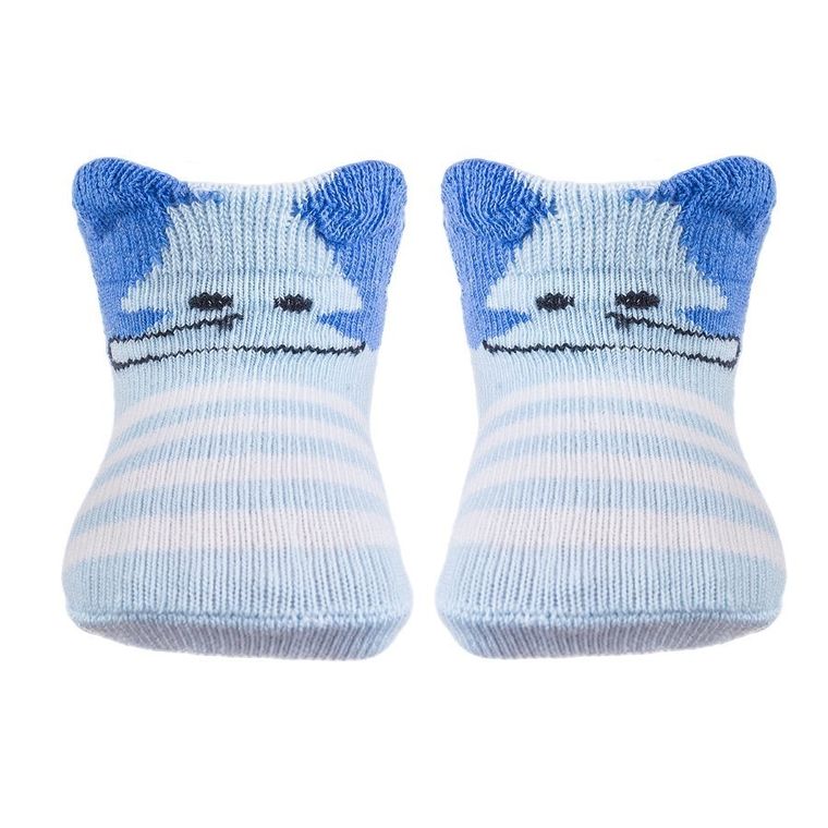 Skarpetki chłopięce stopki, niebieskie, Be Snazzy