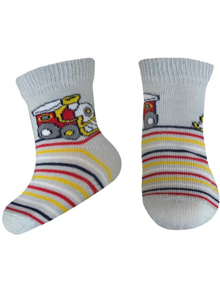 Skarpetki chłopięce, szare, Milusie