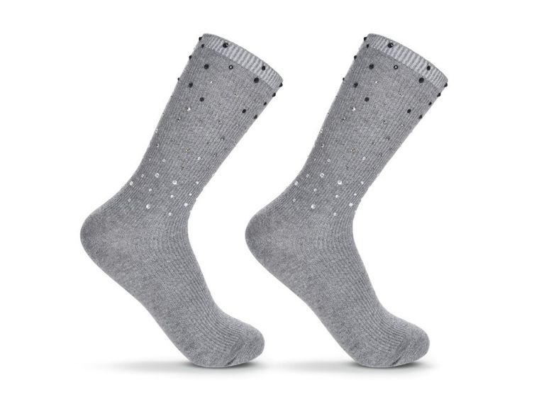Skarpetki damskie, grafitowe, Be Snazzy