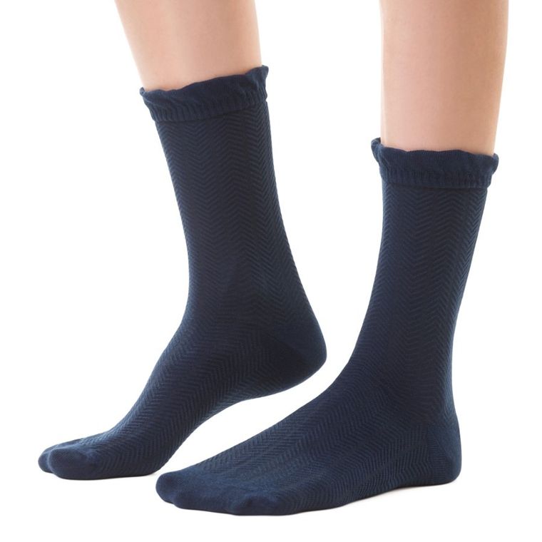 Skarpetki damskie, granatowe, Steven