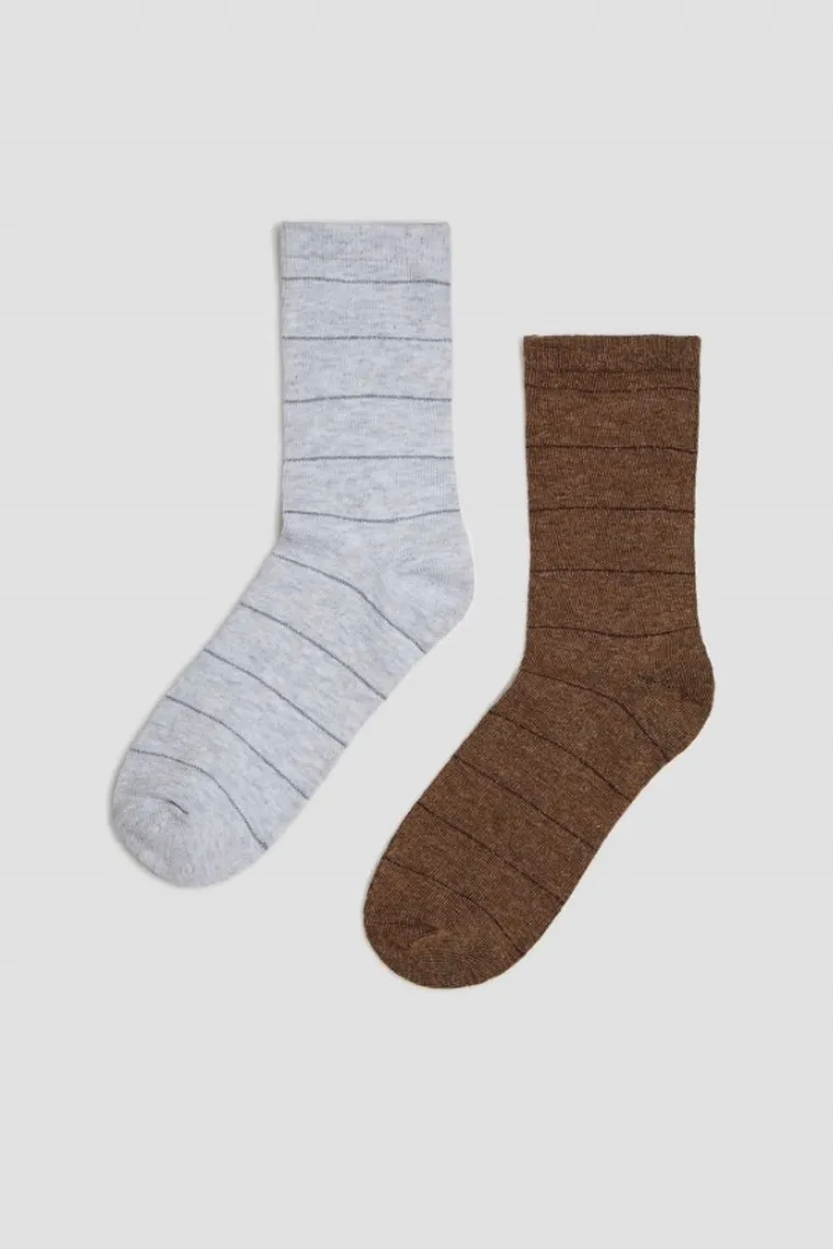 Skarpetki damskie, mix, zestaw, 2 szt., Moodo