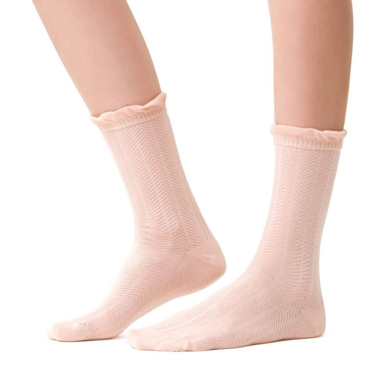 Skarpetki damskie, pomarańczowe, Steven