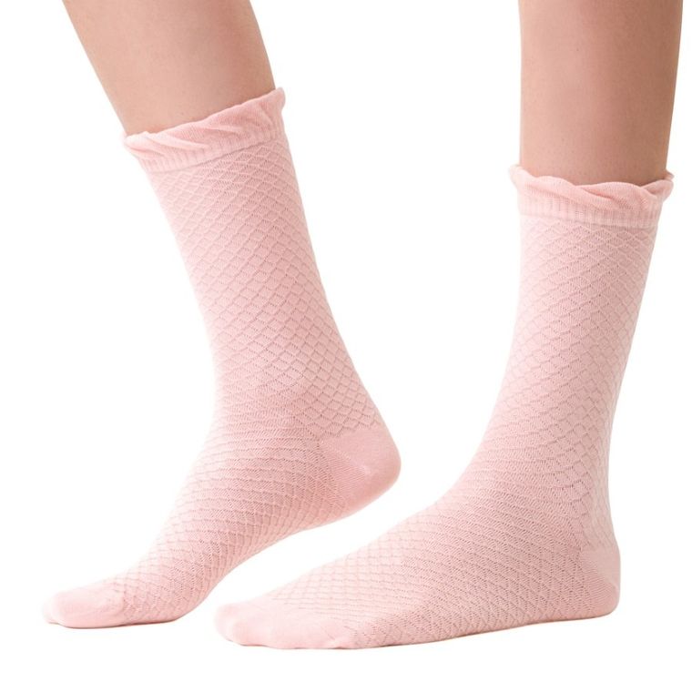 Skarpetki damskie, różowe, Steven