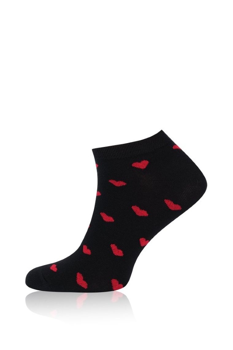 Skarpetki damskie, stopki, czarne, Italian Fashion