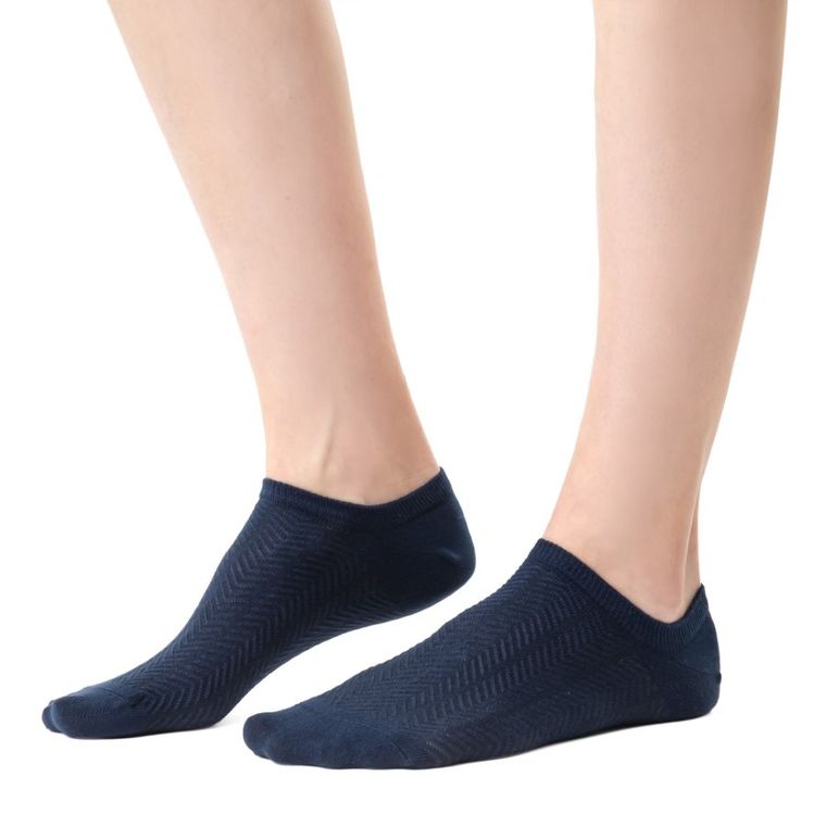 Skarpetki damskie, stopki, granatowe, Steven