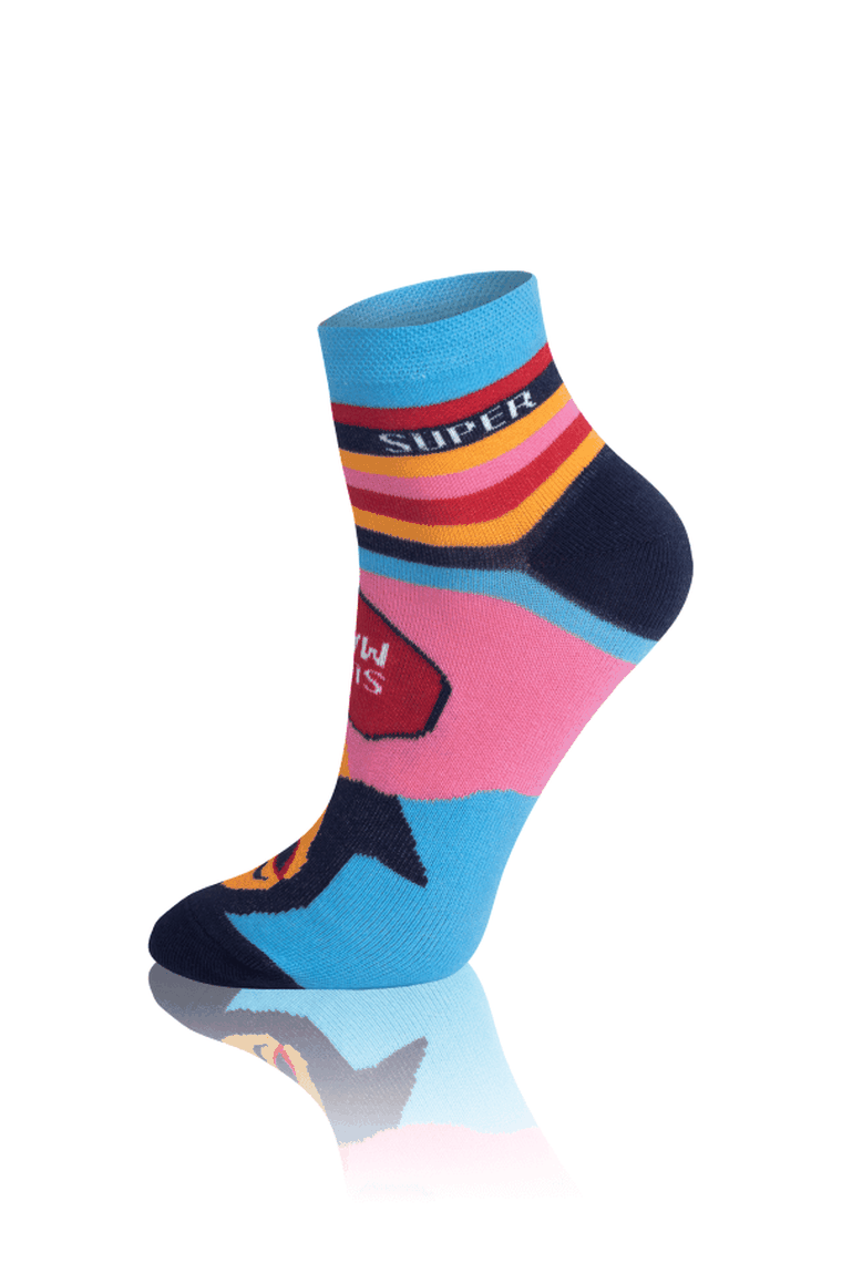 Skarpetki damskie, stopki, mix, Super mama, Italian Fashion