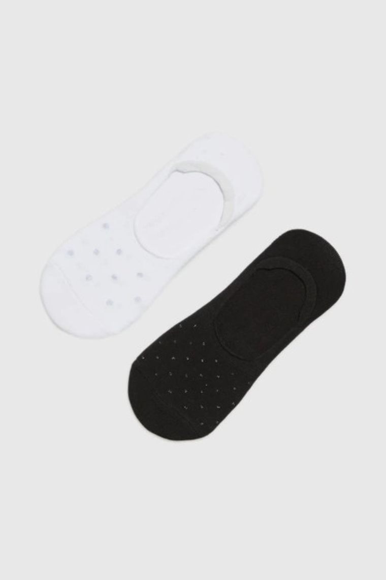 Skarpetki damskie, stopki, mix, zestaw, 2 szt., Moodo