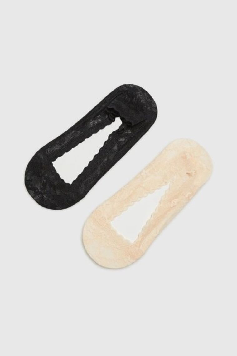 Skarpetki damskie, stopki, mix, zestaw, 2 szt., Moodo