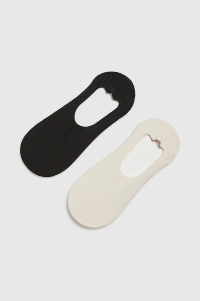 Skarpetki damskie, stopki, mix, zestaw, 2 szt., Moodo