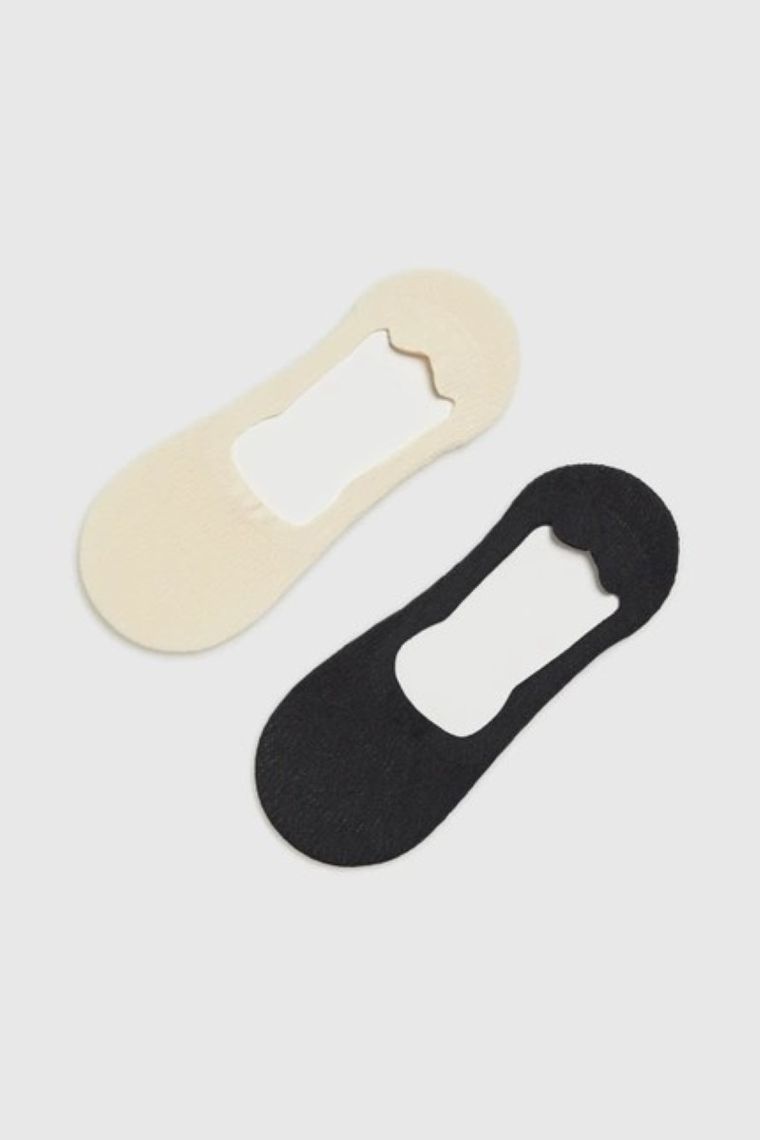 Skarpetki damskie, stopki, mix, zestaw, 2 szt., Moodo