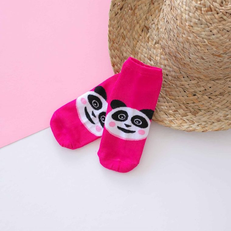 Skarpetki damskie, stopki, różowe, Adrian