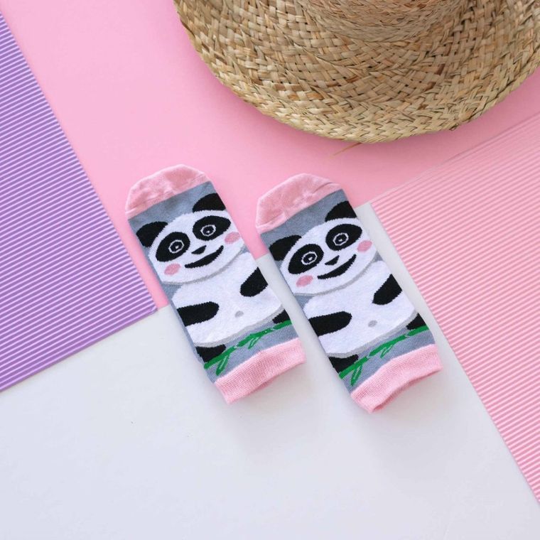 Skarpetki damskie, stopki, szare, Adrian