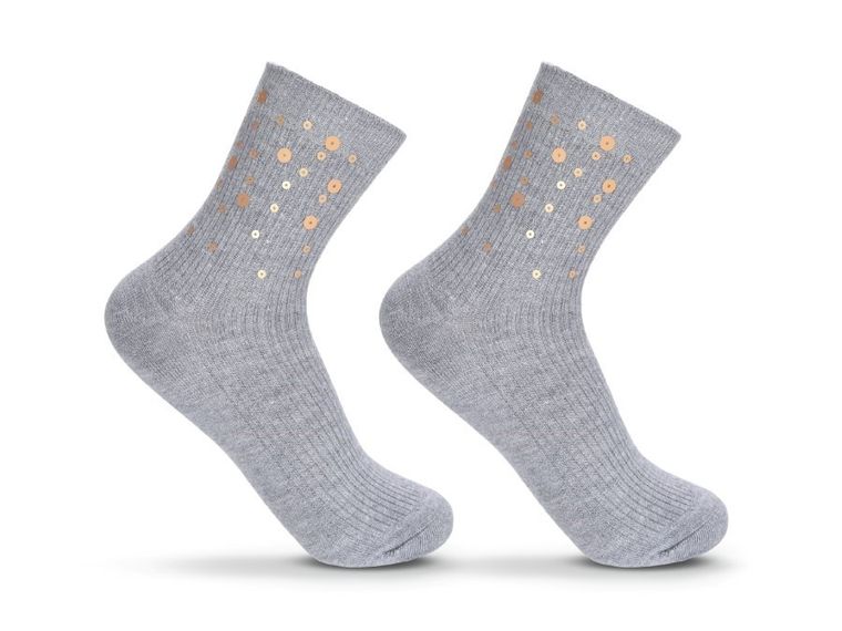 Skarpetki damskie, szare, Be Snazzy