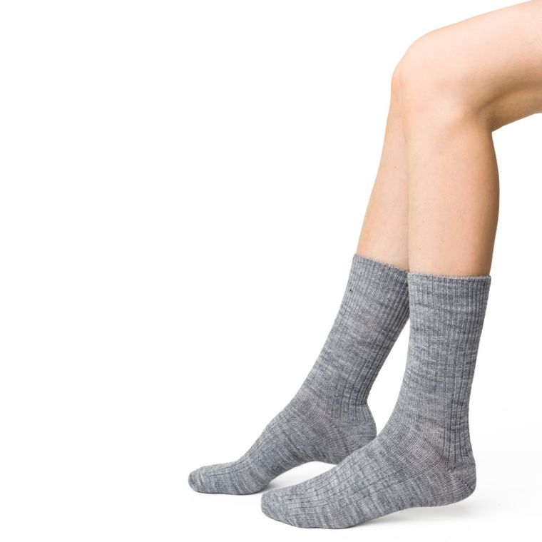 Skarpetki damskie, szare, Steven