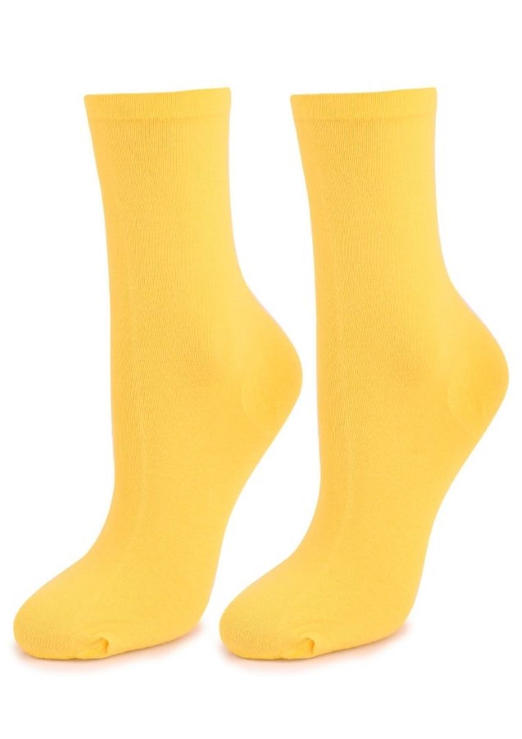 Skarpetki damskie, żółte, Marilyn