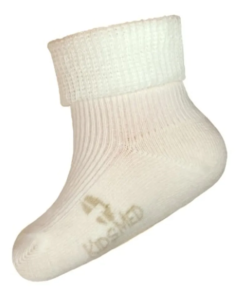 Skarpetki dziecięce bezuciskowe, ecru, KidsMed