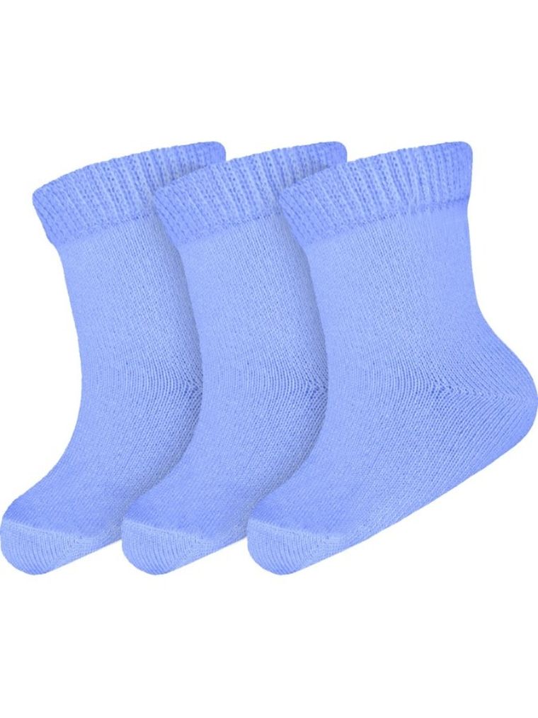 Skarpetki dziecięce, niebieskie, zestaw, 3 szt., Milusie