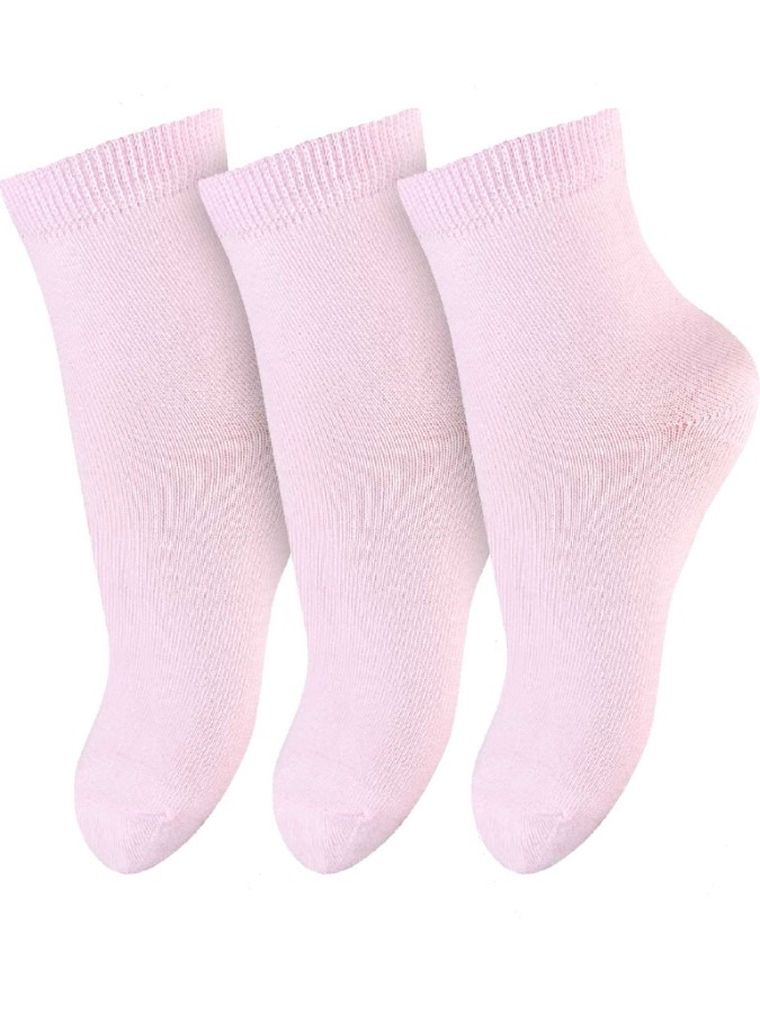 Skarpetki dziecięce, różowe, zestaw, 3 szt., Milusie