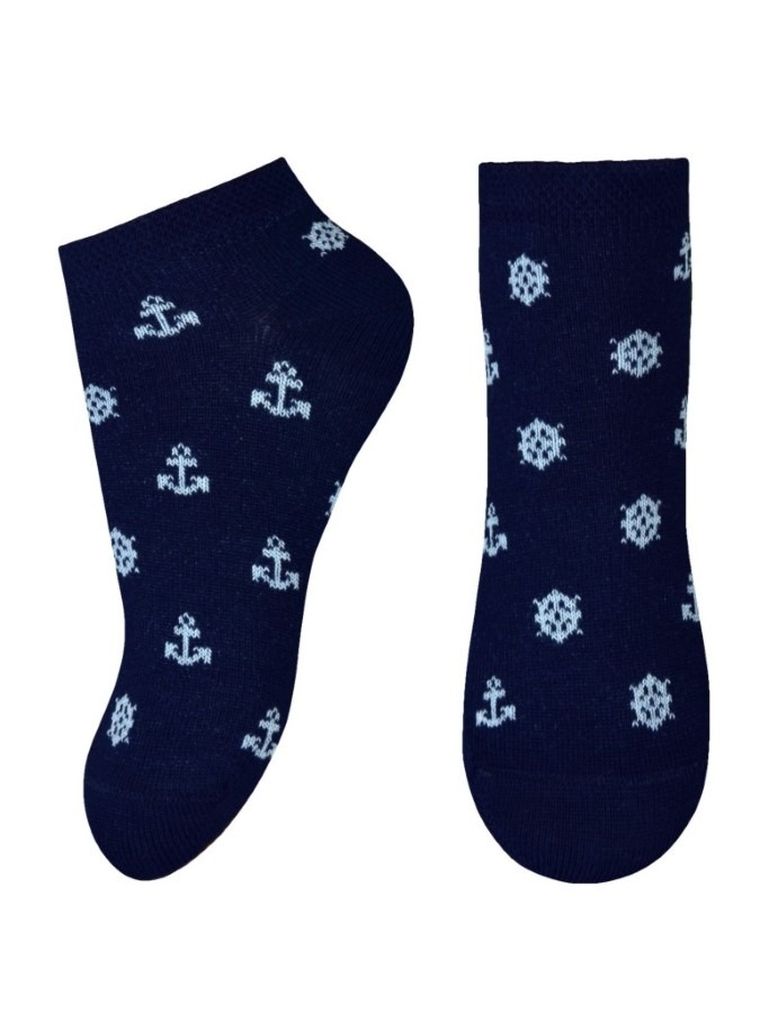 Skarpetki dziecięce, stopki, granatowe, Milusie