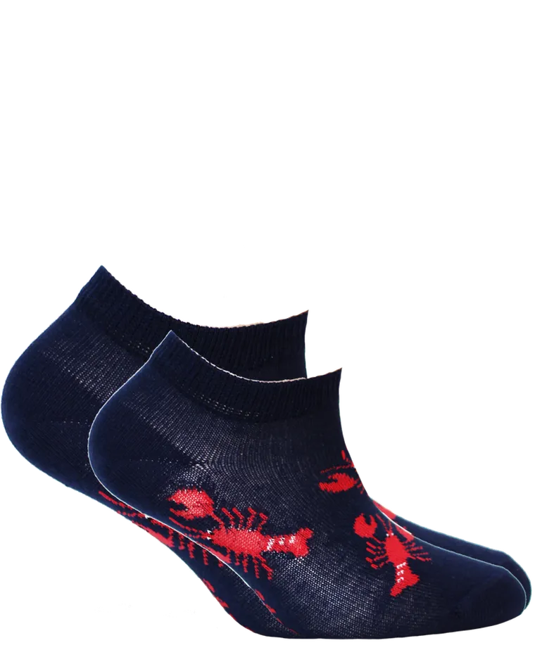 Skarpetki dziecięce, stopki, granatowe, Wola