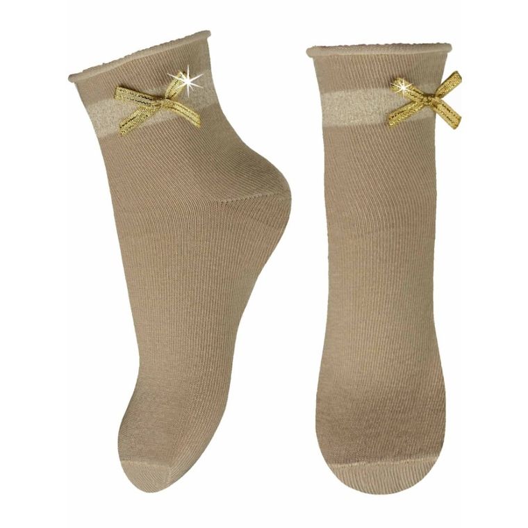 Skarpetki dziewczęce, beżowe, Milusie