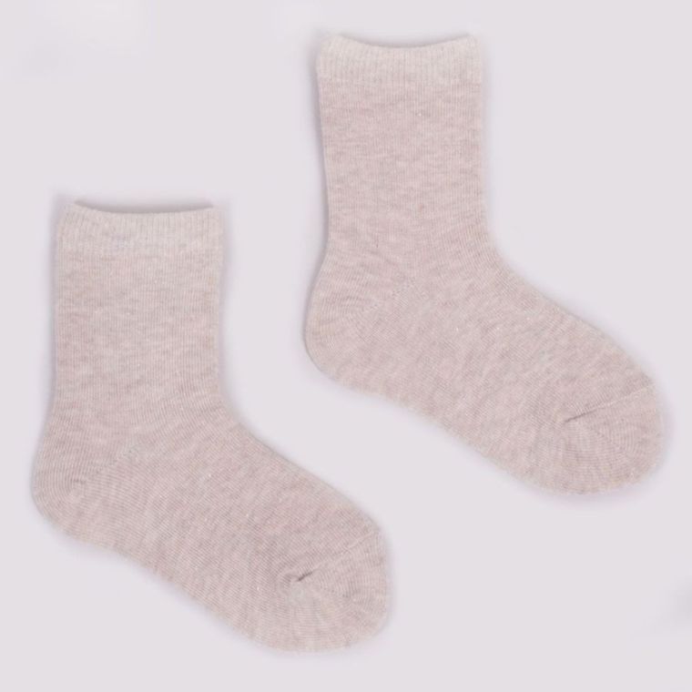 Skarpetki dziewczęce, beżowe, Yoclub