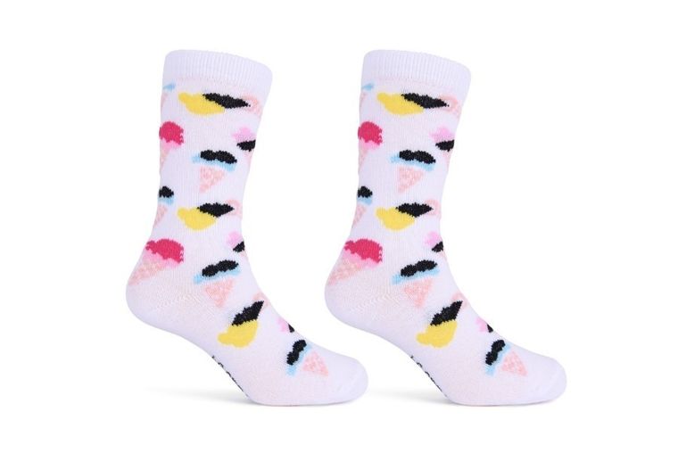 Skarpetki dziewczęce, białe, Be Snazzy