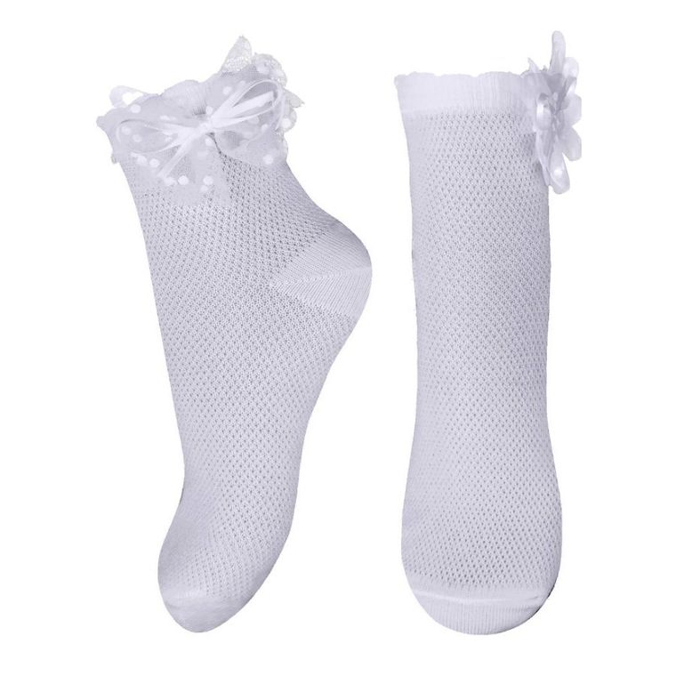 Skarpetki dziewczęce, białe, Milusie