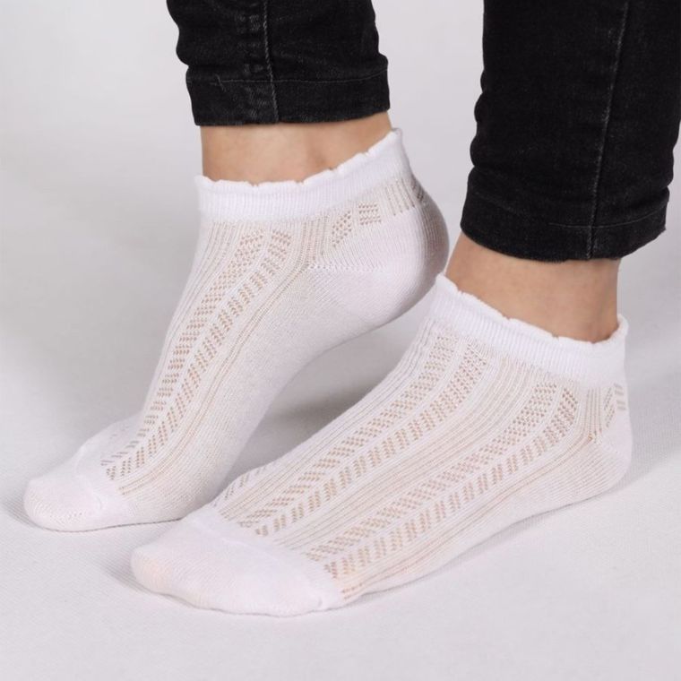 Skarpetki dziewczęce, białe, Yoclub