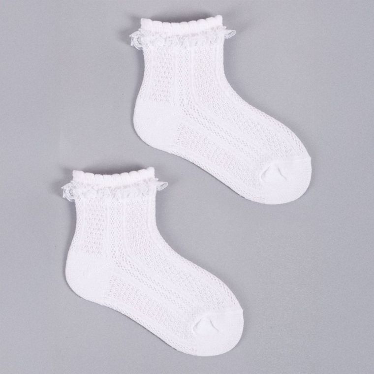 Skarpetki dziewczęce, białe, Yoclub