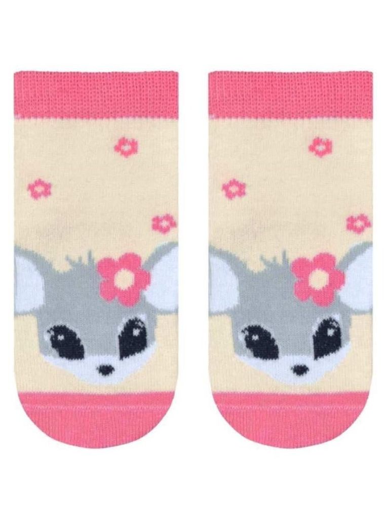 Skarpetki dziewczęce, ecru, Milusie