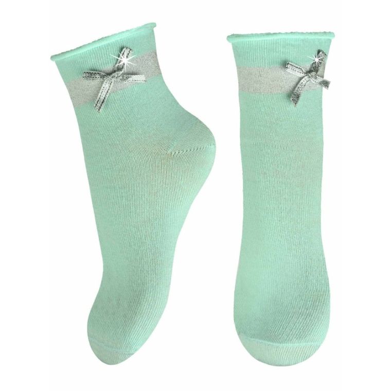 Skarpetki dziewczęce, miętowe, Milusie