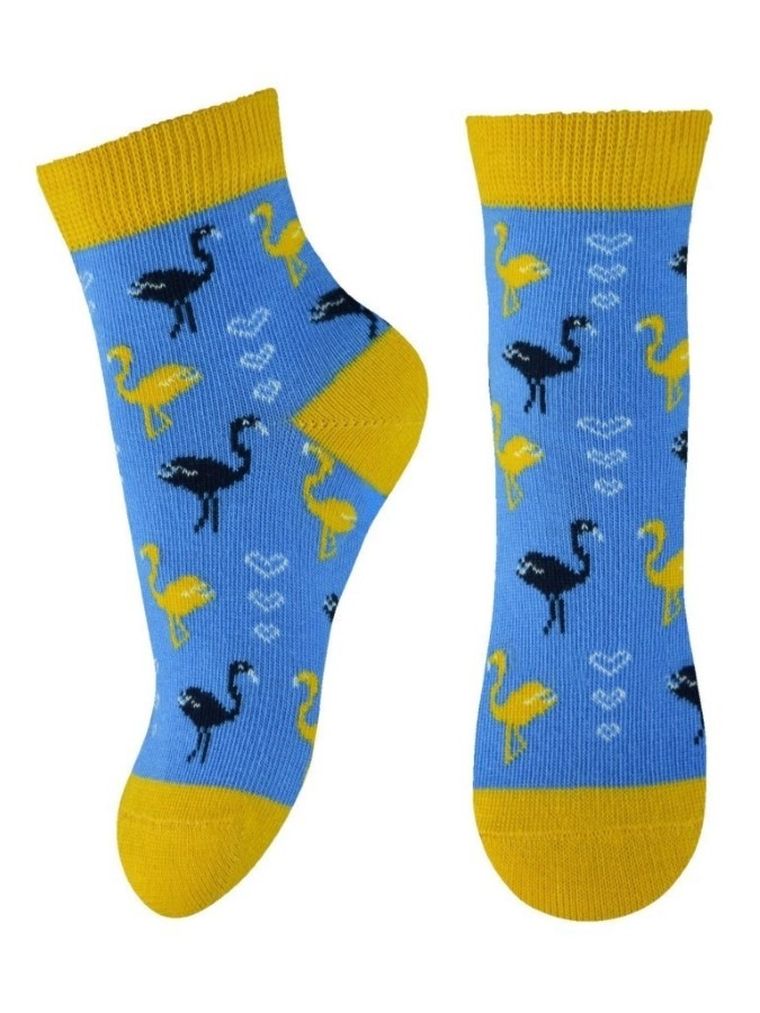 Skarpetki dziewczęce, niebieskie, Milusie