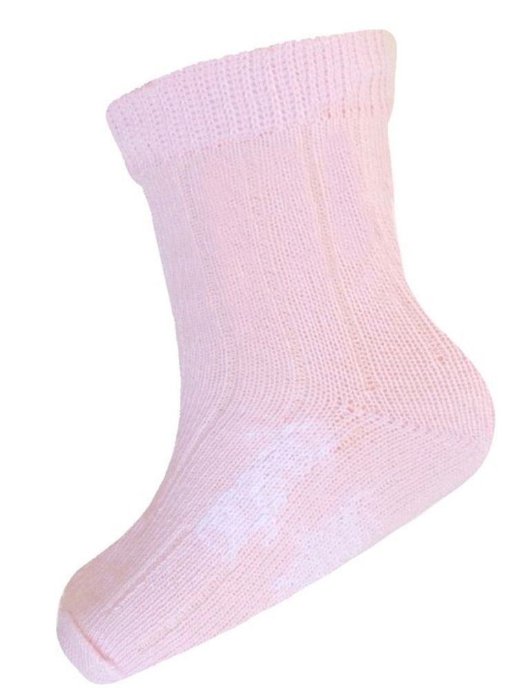 Skarpetki dziewczęce, różowe, bawełna organiczna, KidsMed