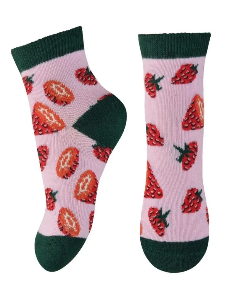 Skarpetki dziewczęce, różowe, Milusie