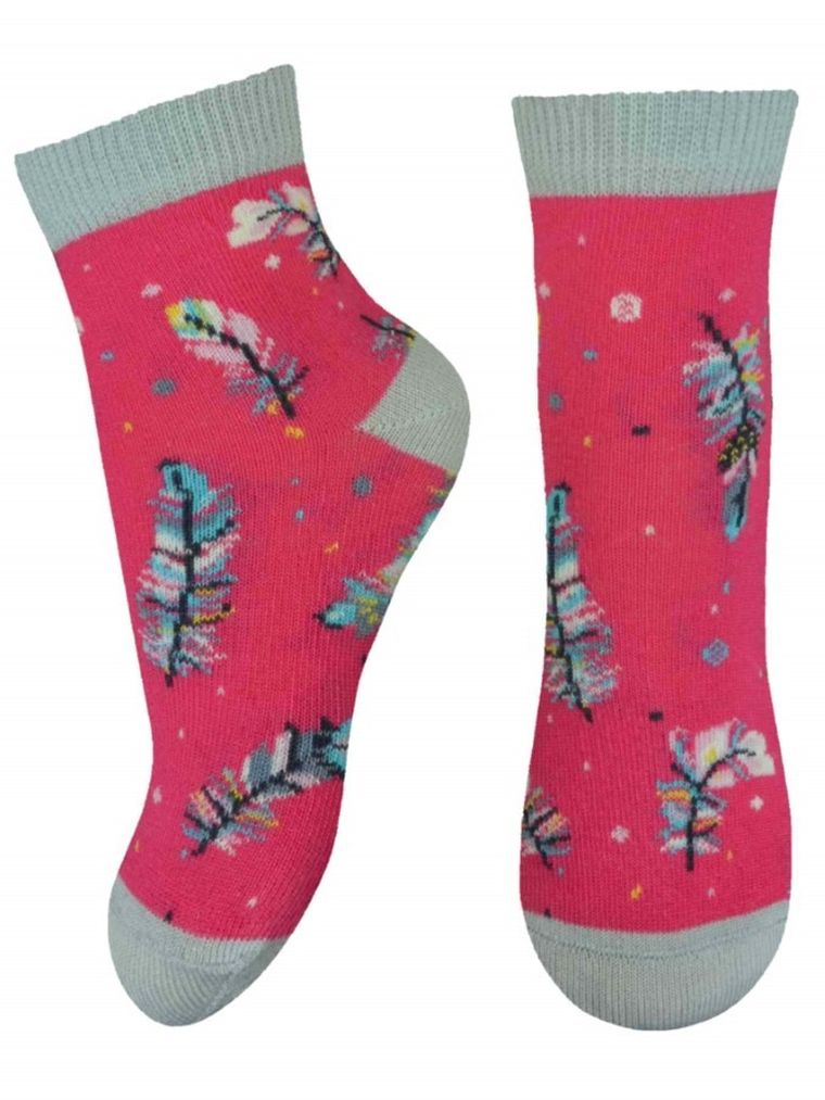 Skarpetki dziewczęce, różowe, Milusie