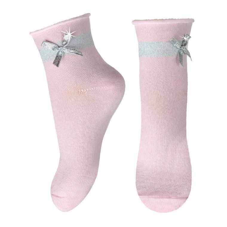 Skarpetki dziewczęce, różowe, Milusie