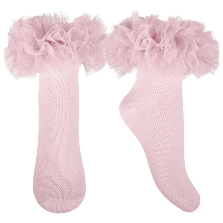 Skarpetki dziewczęce, różowe, Milusie