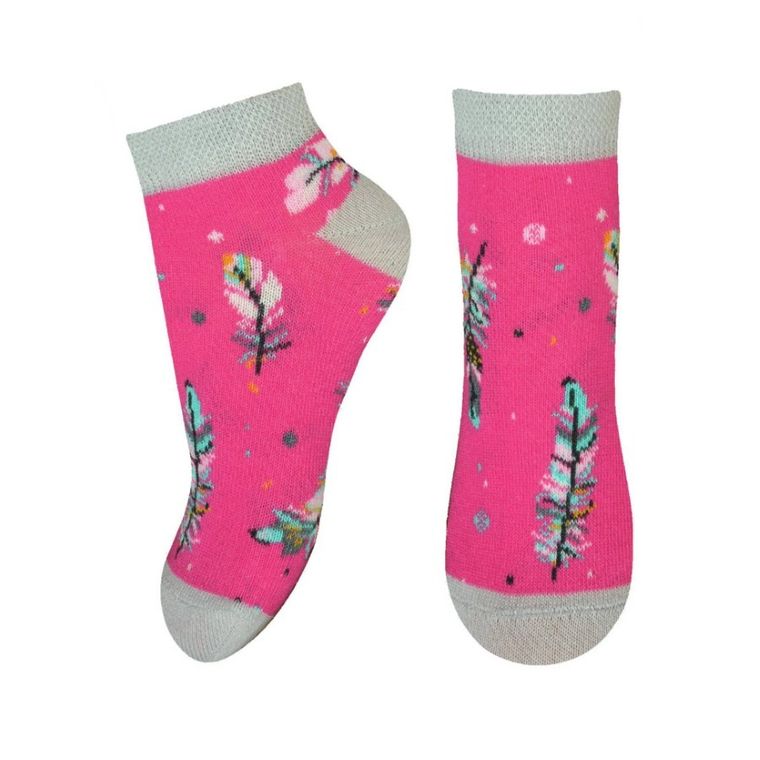 Skarpetki dziewczęce, różowe, Milusie