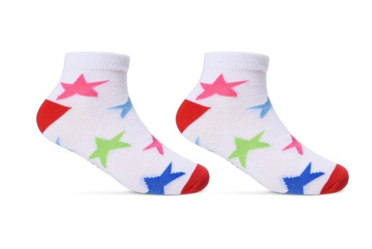 Skarpetki dziewczęce, stopki, białe, Be Snazzy