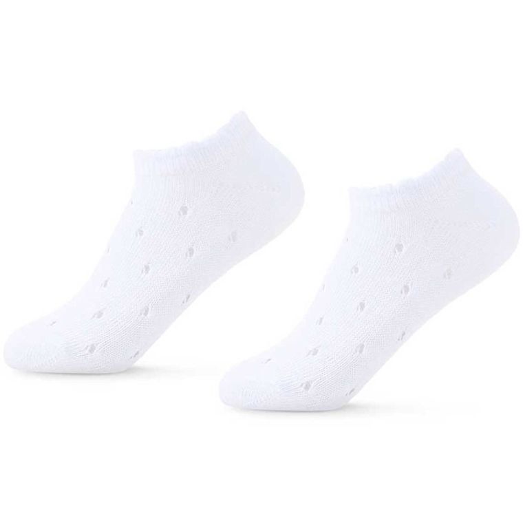 Skarpetki dziewczęce, stopki, białe, Be Snazzy
