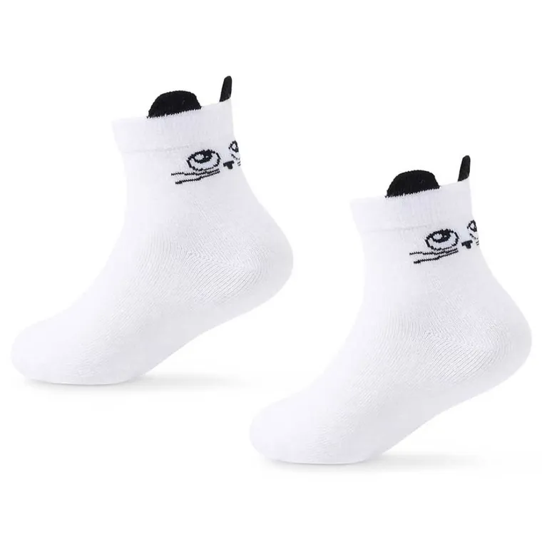 Skarpetki dziewczęce, stopki, białe, Be Snazzy