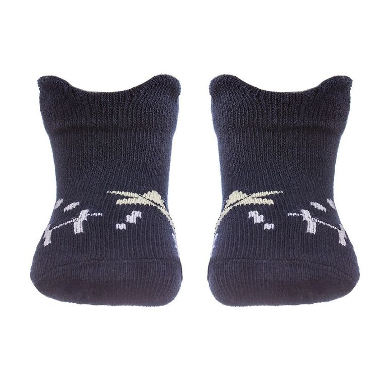 Skarpetki dziewczęce stopki, czarne, Be Snazzy
