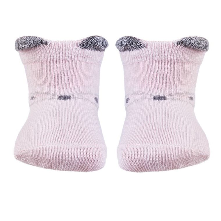 Skarpetki dziewczęce, stopki, różowe, Be Snazzy