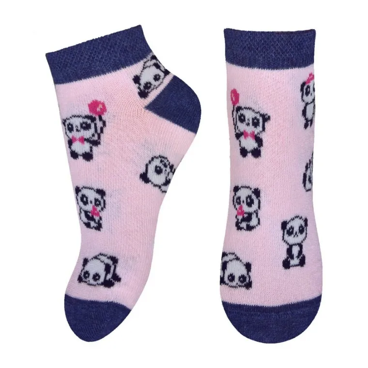 Skarpetki dziewczęce, stopki, różowe, Milusie